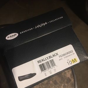 Dr Sholls black flats/loafers size 10M